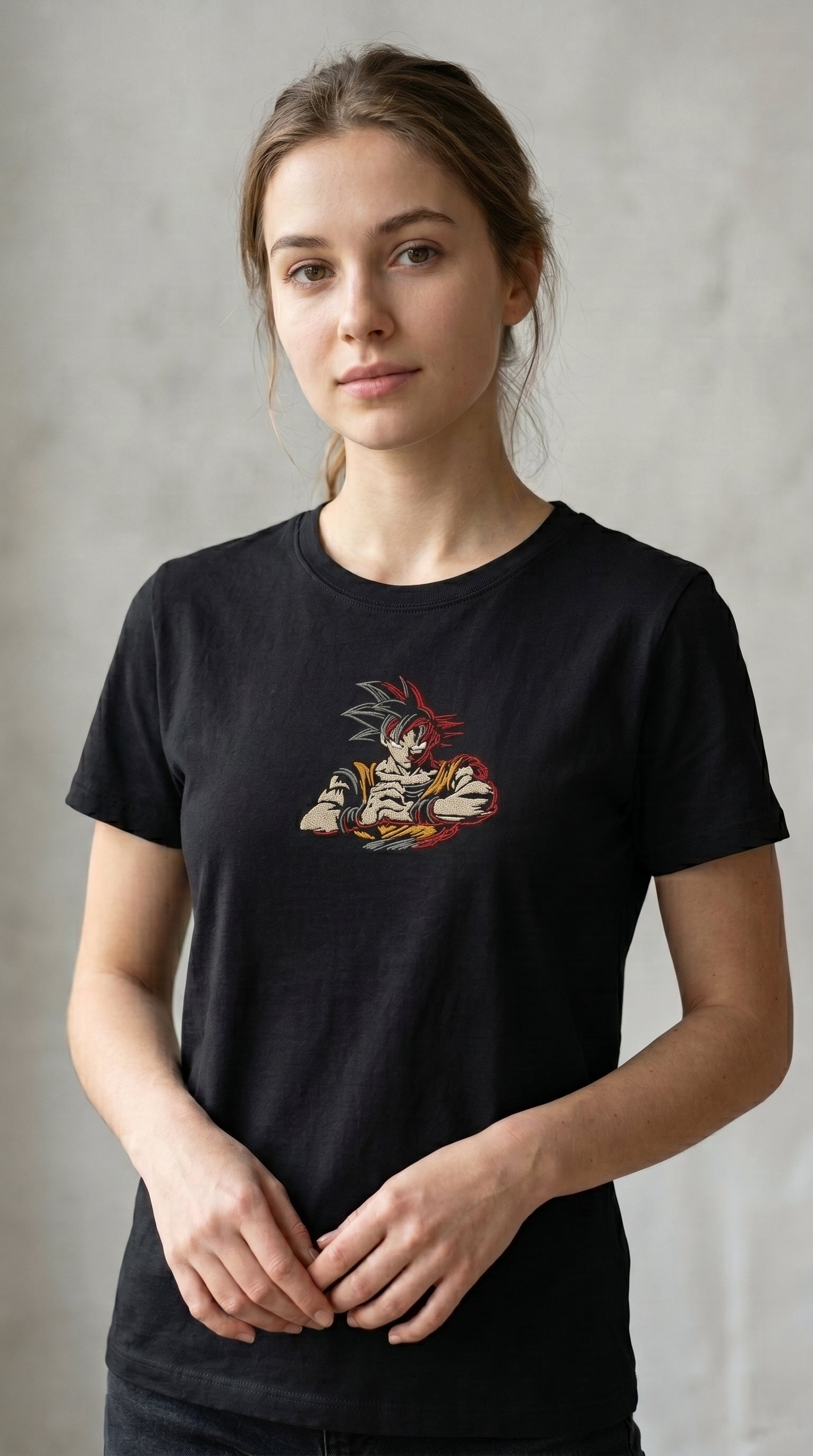 Koszulka Haftowana Anime – Goku Kaioken Premium T-Shirt