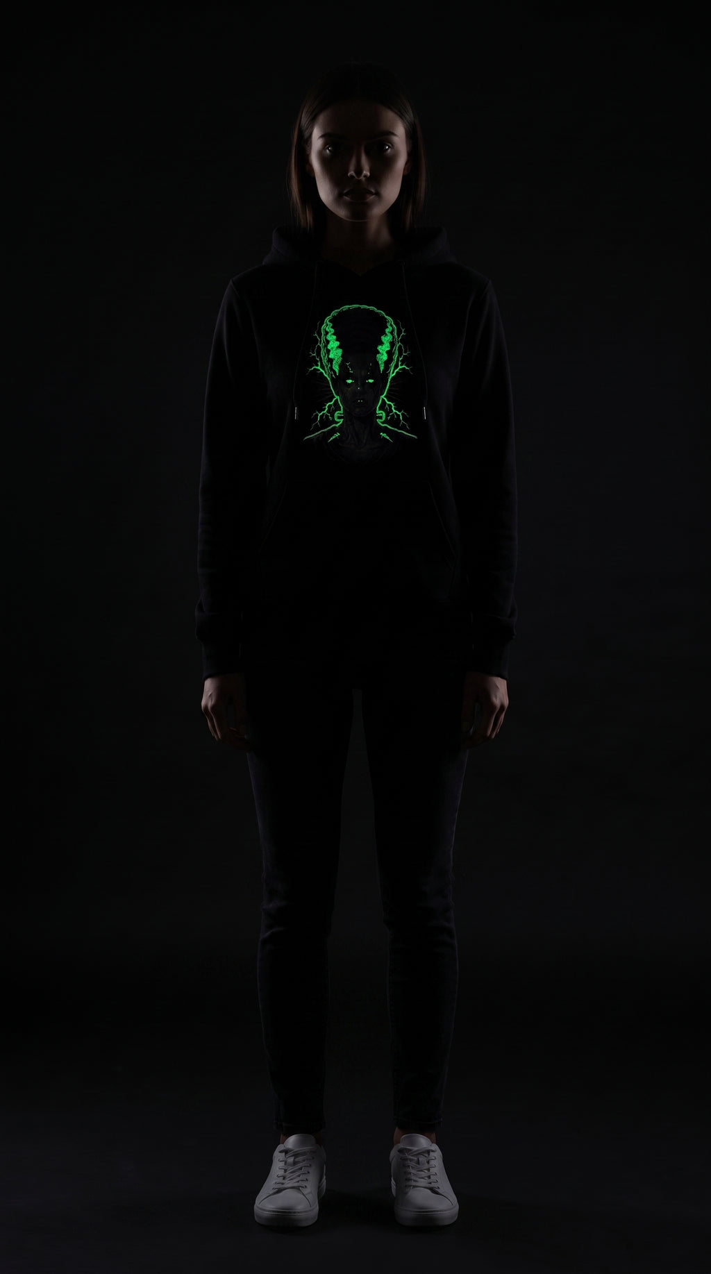 FRANKENSTEIN – Heavyweight Glow-in-the-Dark Embroidered Hoodie