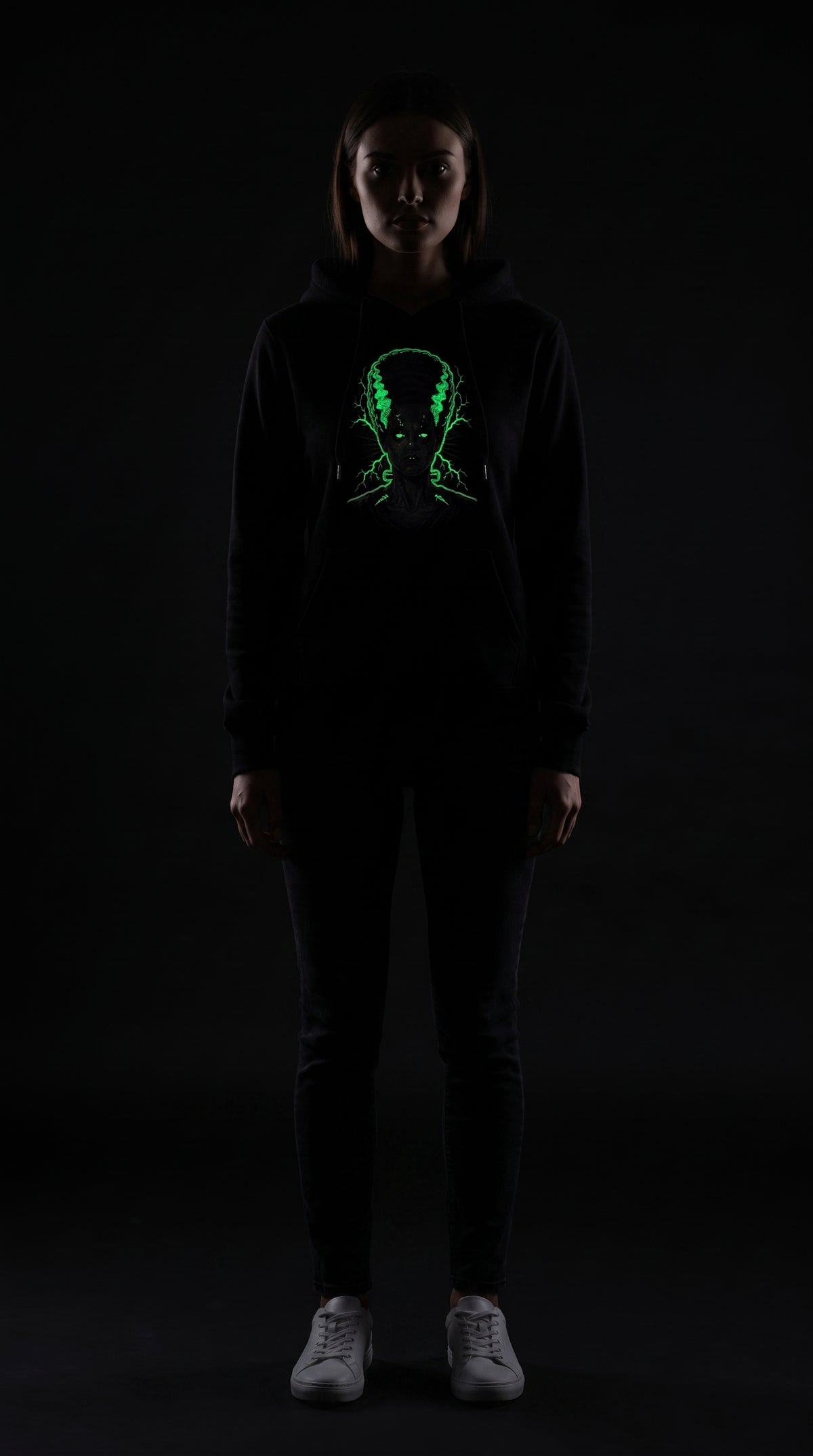 FRANKENSTEIN – Heavyweight Glow-in-the-Dark Embroidered Hoodie