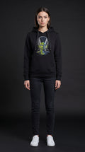 Electra Bride – Damen Hoodie mit Glow-in-the-Dark Stickerei