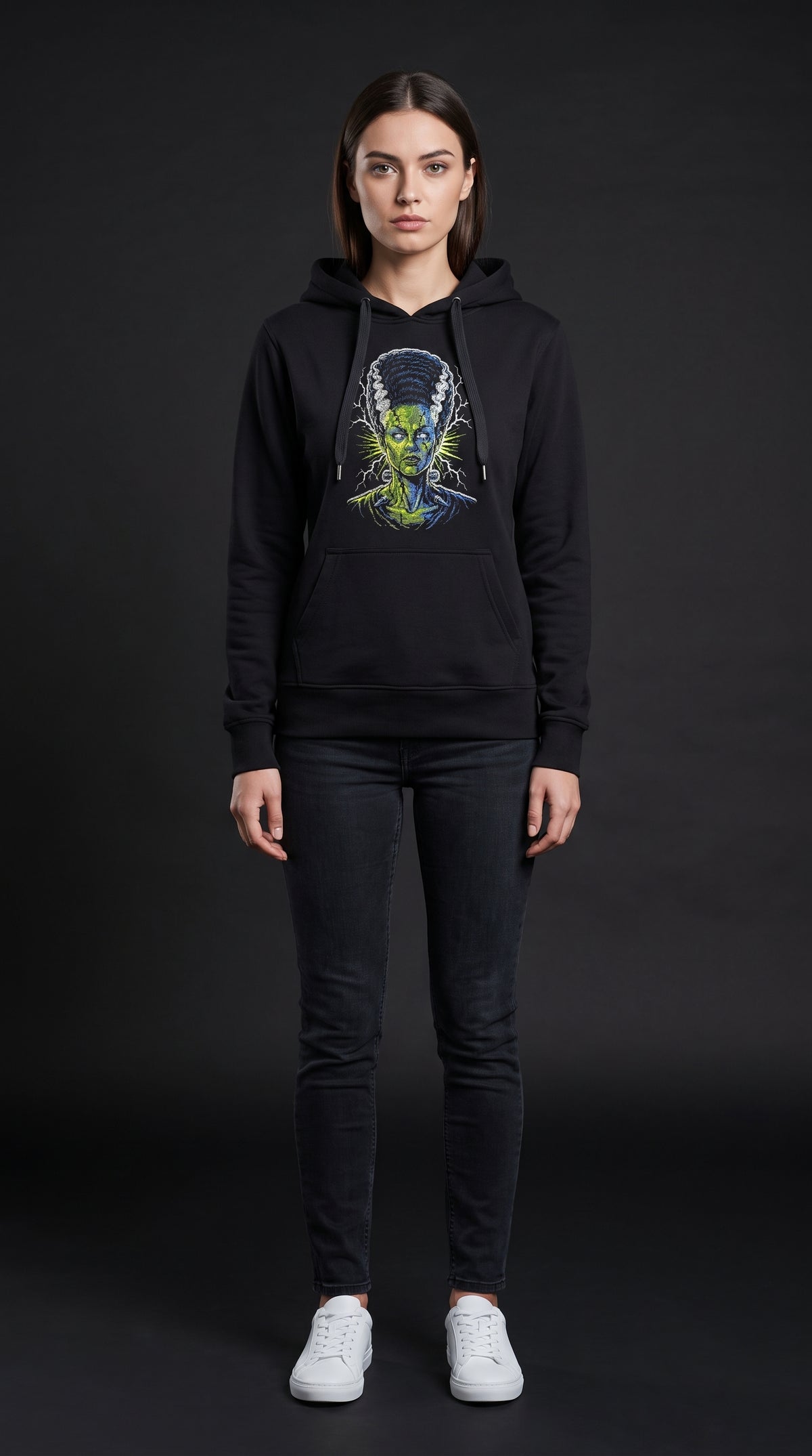 FRANKENSTEIN – Heavyweight Glow-in-the-Dark Embroidered Hoodie